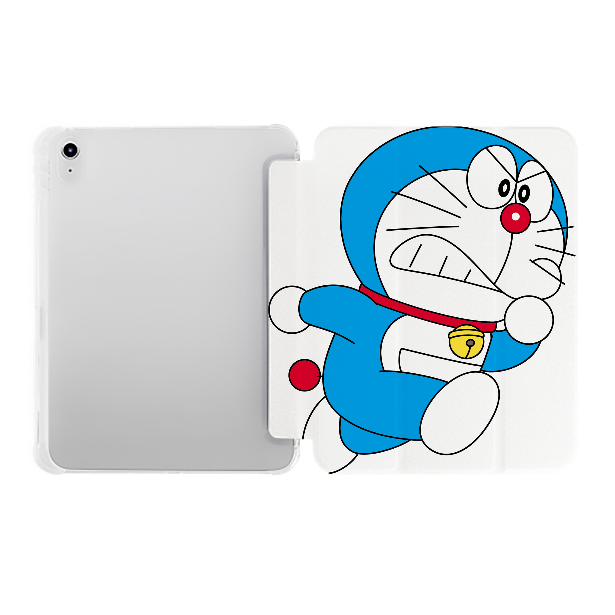 （画像用） ドラえもん Doraemon IPad ケース ペン収納付き 三つ折りスタンド PUレザー×シリコン 対応機種9.5/10.5/10.9インチ
